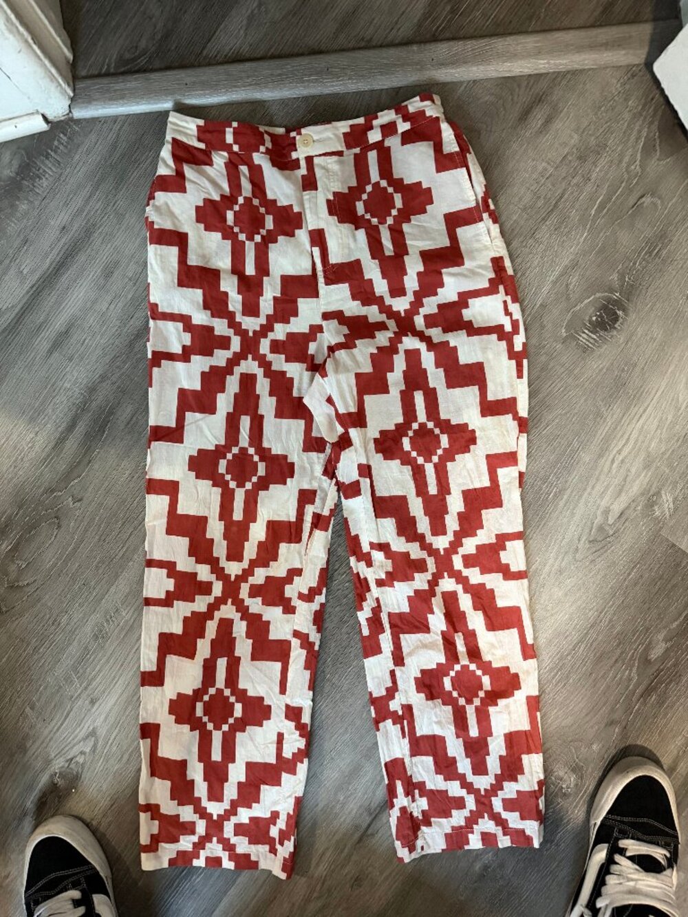 Thinking Mu Red Tribal Print Matching Set S